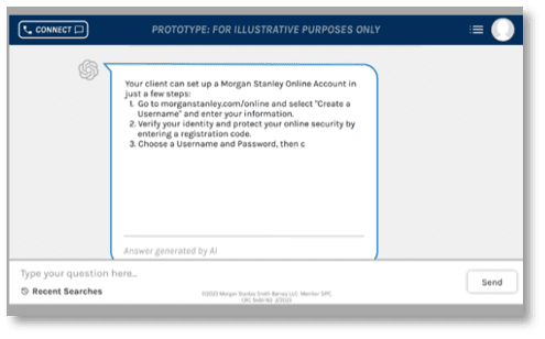 Morgan Stanley Internal ChatGPT Query Box