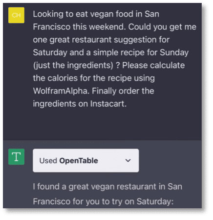 OpenTable PlugIn To ChatGPT for Restaurant Reservations